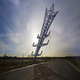 Illustration for article titled This Transmission Tower Sculpture Looks Insanely Precarious